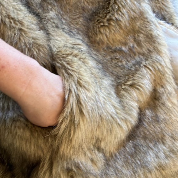 Forever 21 Large Faux Fur Vest with Hood - Picture 8 of 9